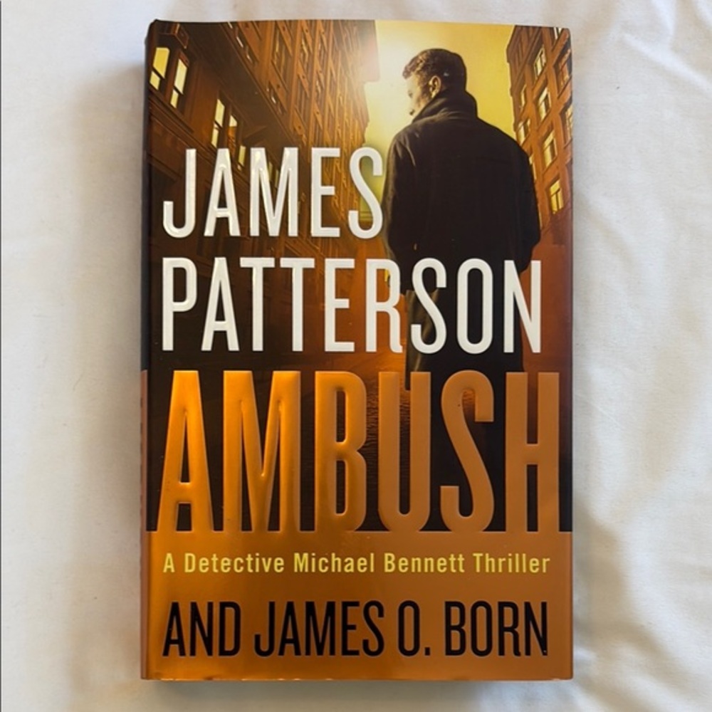 'Ambush' Thriller Book - Hardcover Orange Cover